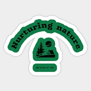 Nurturing Nature By BestPlanetBuyersbpb Sticker